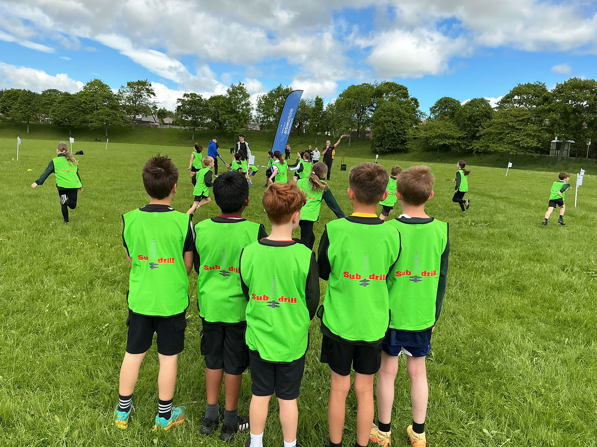 Westhill Primary School with Sub-drill bibs