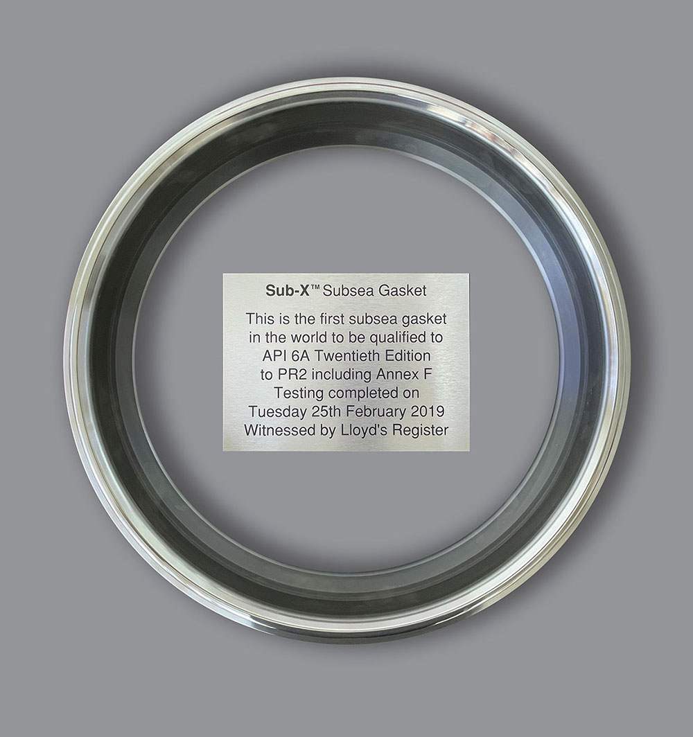 Sub-X subsea gasket, first in world